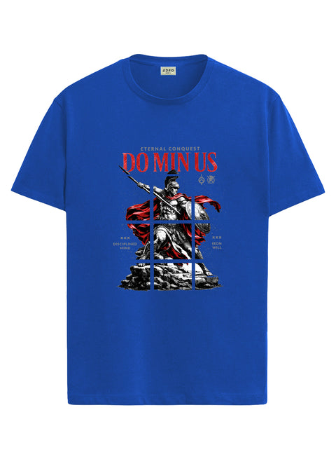ADRO Mens Dominus Warrior Legacy Printed T-Shirt for Men | Cotton Printed Tshirt | Regular Fit Casual T-Shirts | Summer Tshirts