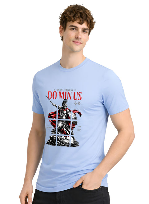 ADRO Mens Dominus Warrior Legacy Printed T-Shirt for Men | Cotton Printed Tshirt | Regular Fit Casual T-Shirts | Summer Tshirts