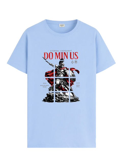 ADRO Mens Dominus Warrior Legacy Printed T-Shirt for Men | Cotton Printed Tshirt | Regular Fit Casual T-Shirts | Summer Tshirts