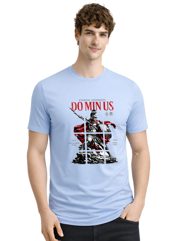 ADRO Mens Dominus Warrior Legacy Printed T-Shirt for Men | Cotton Printed Tshirt | Regular Fit Casual T-Shirts |  Summer Tshirts