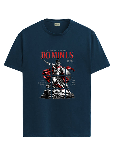 ADRO Mens Dominus Warrior Legacy Printed T-Shirt for Men | Cotton Printed Tshirt | Regular Fit Casual T-Shirts | Summer Tshirts