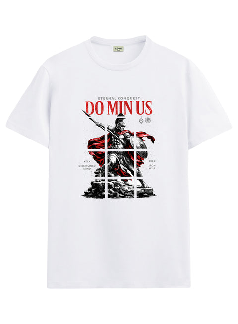 ADRO Mens Dominus Warrior Legacy Printed T-Shirt for Men | Cotton Printed Tshirt | Regular Fit Casual T-Shirts | Summer Tshirts