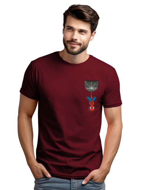 Adro Tshirt for Men | Anime T shirt for men | 100% Cotton Tshirt | Graphic Printed T-shirt | Chest Printed Tshirt | Spiderman Tshirt | T-shirts