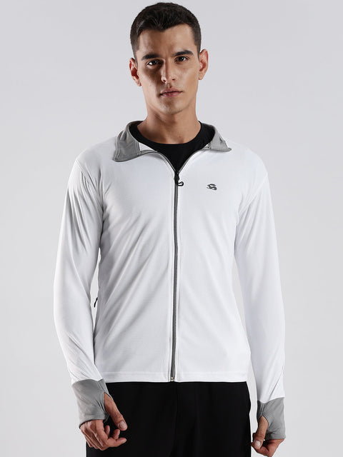 Adro Sunscreen Jacket for Men UV Sun Advanced Protection Running Jackets For Men Biker Jackets with Zipper Sports jacket for men