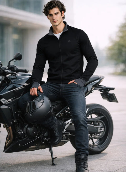 Adro Sunscreen Jacket for Men UV Sun Advanced Protection Running Jackets For Men Biker Jackets with Zipper Sports jacket for men