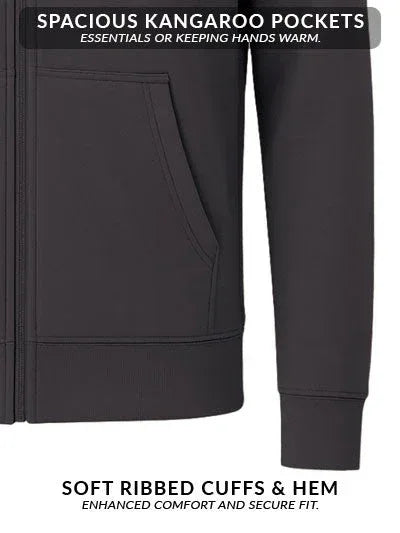 Adro Men’s Zipper Hoodie | Soft Fleece | Casual Streetwear