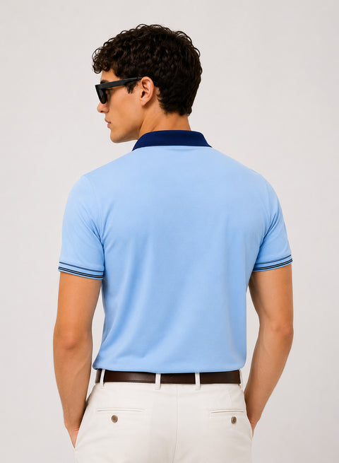Mens Premium Cotton Polo T-Shirt | 220 GSM Soft Fabric | Casual stylish Look | Zipper Polo Design Polo T shirt | Polo Tshirt for All-Day Wear | Summer Song
