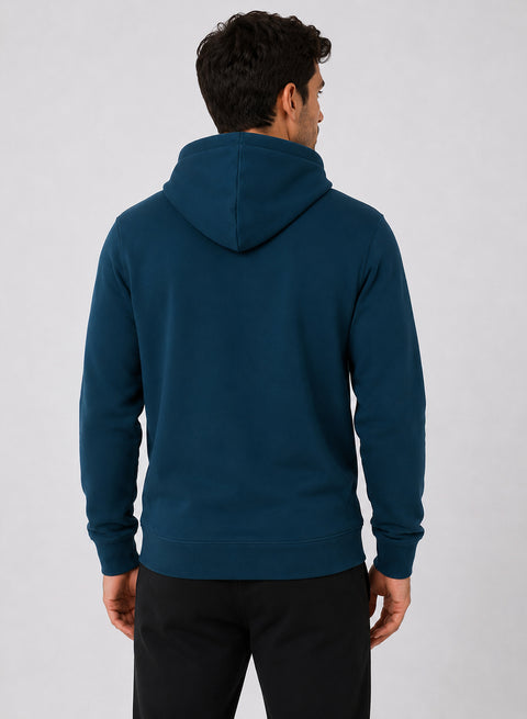 ADRO Zipper Hoodie for Men | 300 GSM Cotton Hoodies | Regular Fit Jacket for Men with Pockets | Sweatshirts with Zipper for Men | Ocean Teal