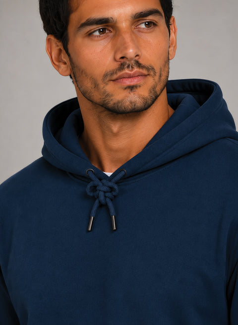 ADRO Hoodie for men | 300 GSM Cotton Fleece Warm & Soft Fabric | Mens Hoodies | Casual Sweatshirt for Winter, Travel & Collage | Regular Fit Hooded Pullover | Ocean Teal