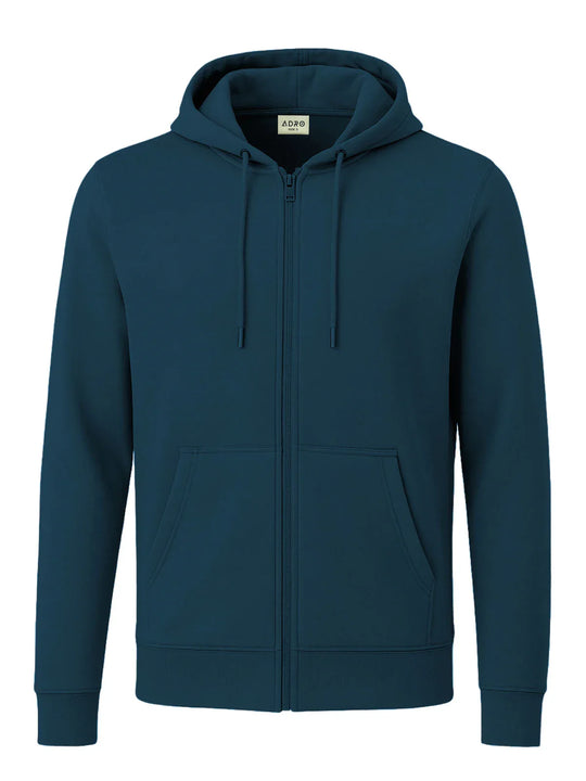 Adro Men’s Zipper Hoodie | Soft Fleece | Casual Streetwear