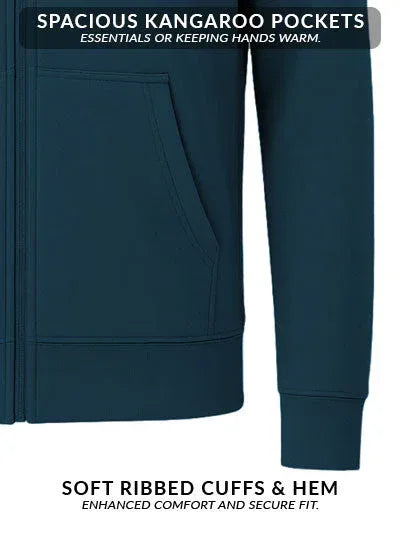 Adro Men’s Zipper Hoodie | Soft Fleece | Casual Streetwear