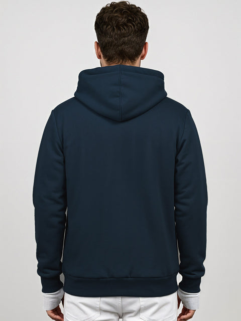 Adro Travel Hoodie for Men | Mens Multi Utility Zipper Hoodies| 320 GSM Soft Cotton |Men's Winter Sweatshirt | Waterproof Pockets Zip-Up Jacket with Hood Eye Shade