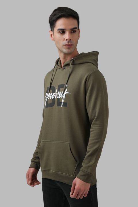 ADRO Be Yourself Printed Hoodie/Sweatshirt for Men 