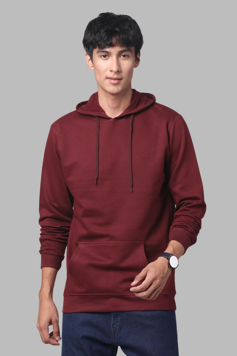 Maroon sweatshirt mens sales