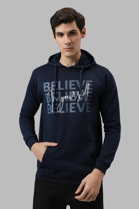 ADRO Believe in Your Self Printed Hoodie/Sweatshirt for Men