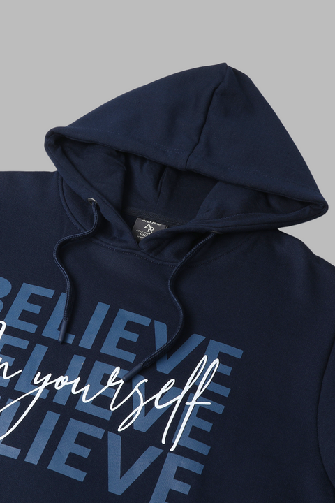 ADRO Believe in Your Self Printed Hoodie/Sweatshirt for Men