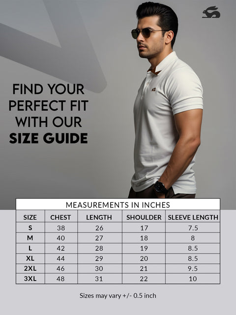 Adro Mens Polo T shirt –100% Cotton Polo Tshirt for men | Solid Polo T-shirt Regular fit