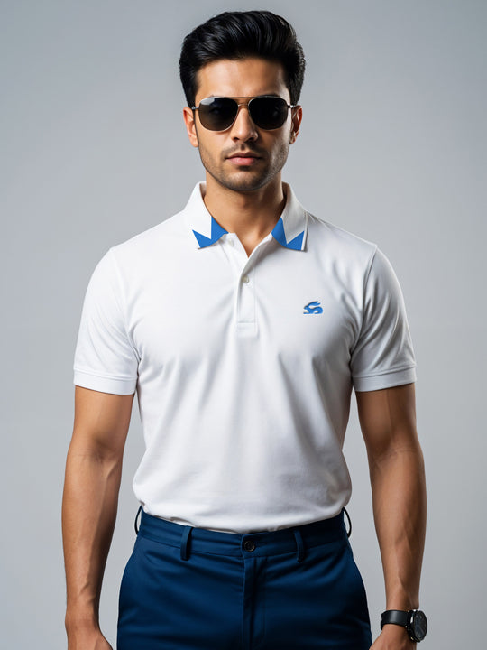 Adro Men’s Polo Shirt | Soft Cotton Blend | Trendy Casual Look
