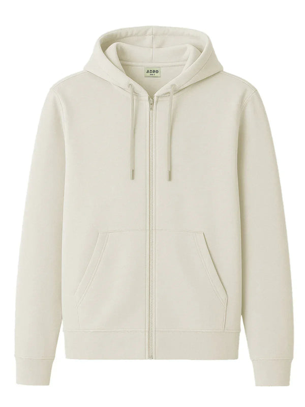 Adro Men’s Zipper Hoodie | Soft Fleece | Casual Streetwear