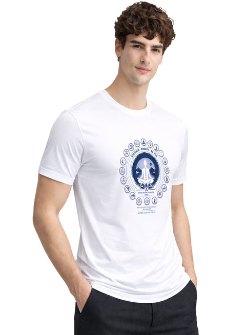ADRO Yoga T-Shirt for Men | Mandala Printed Cotton Tshirt  | Regular Fit Casual T-Shirts | Premium Summer Tshirts