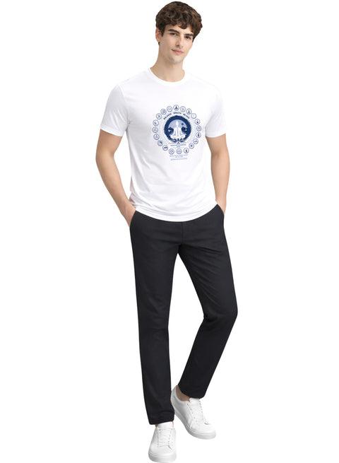 ADRO Yoga T-Shirt for Men | Mandala Printed Cotton Tshirt  | Regular Fit Casual T-Shirts | Premium Summer Tshirts