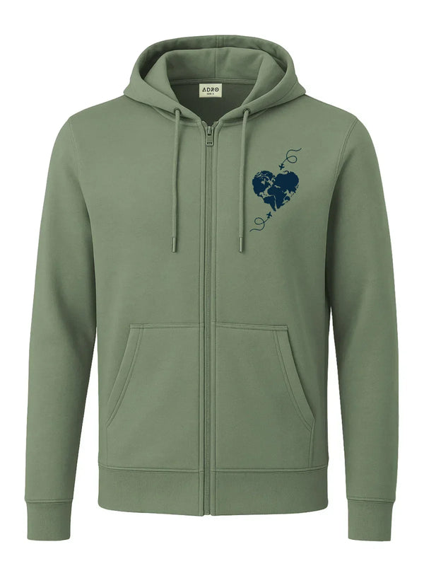Adro Men’s Zipper Hoodie | Soft Fleece | Casual Streetwear