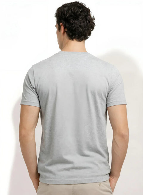 Adro Mens Badminton TShirt | Cotton Lycra | Regular Fit Tee | Sports Design T-shirt for Men | Printed T shirts for Men