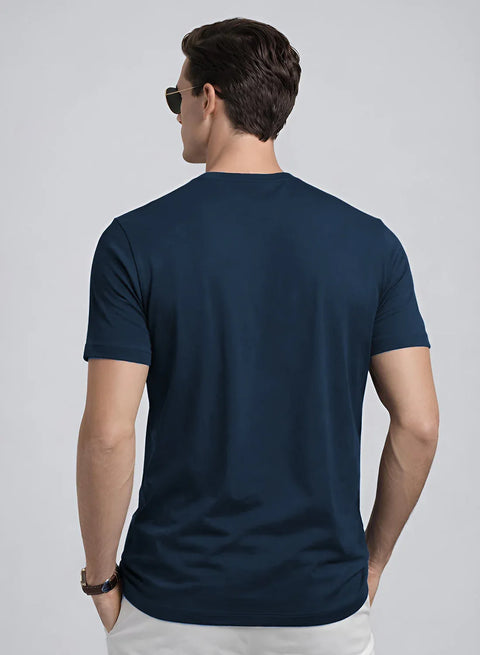 Adro Mens Badminton TShirt | Cotton Lycra | Regular Fit Tee | Sports Design T-shirt for Men | Printed T shirts for Men