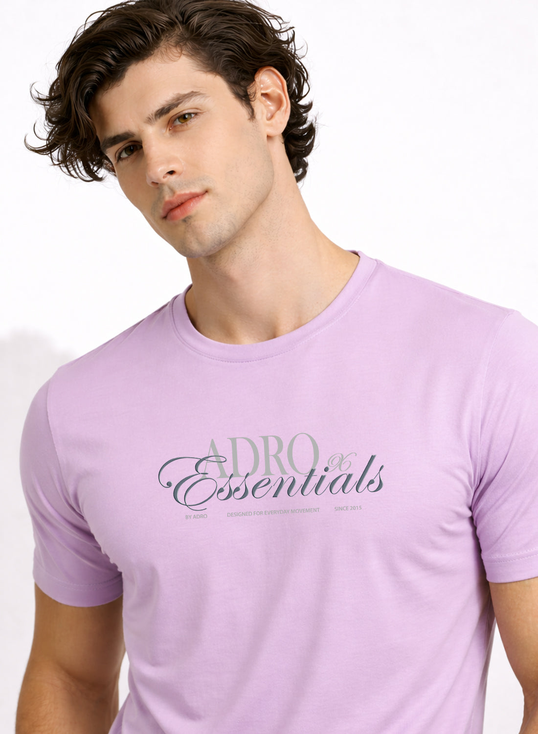 Adro Printed T Shirt for Men | 180 GSM Cotton Lycra | Regular Fit Printed T-Shirt | Soft Breathable Fabric | Tshirts for men | Graphic Print Tee