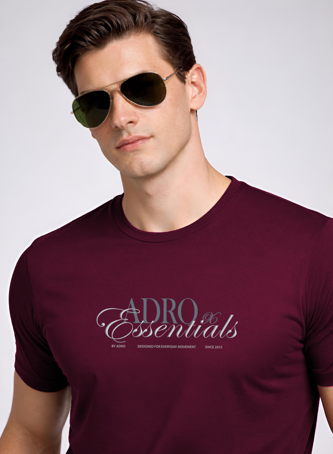 Adro Printed T Shirt for Men | 180 GSM Cotton Lycra | Regular Fit Printed T-Shirt | Soft Breathable Fabric | Tshirts for men | Graphic Print Tee