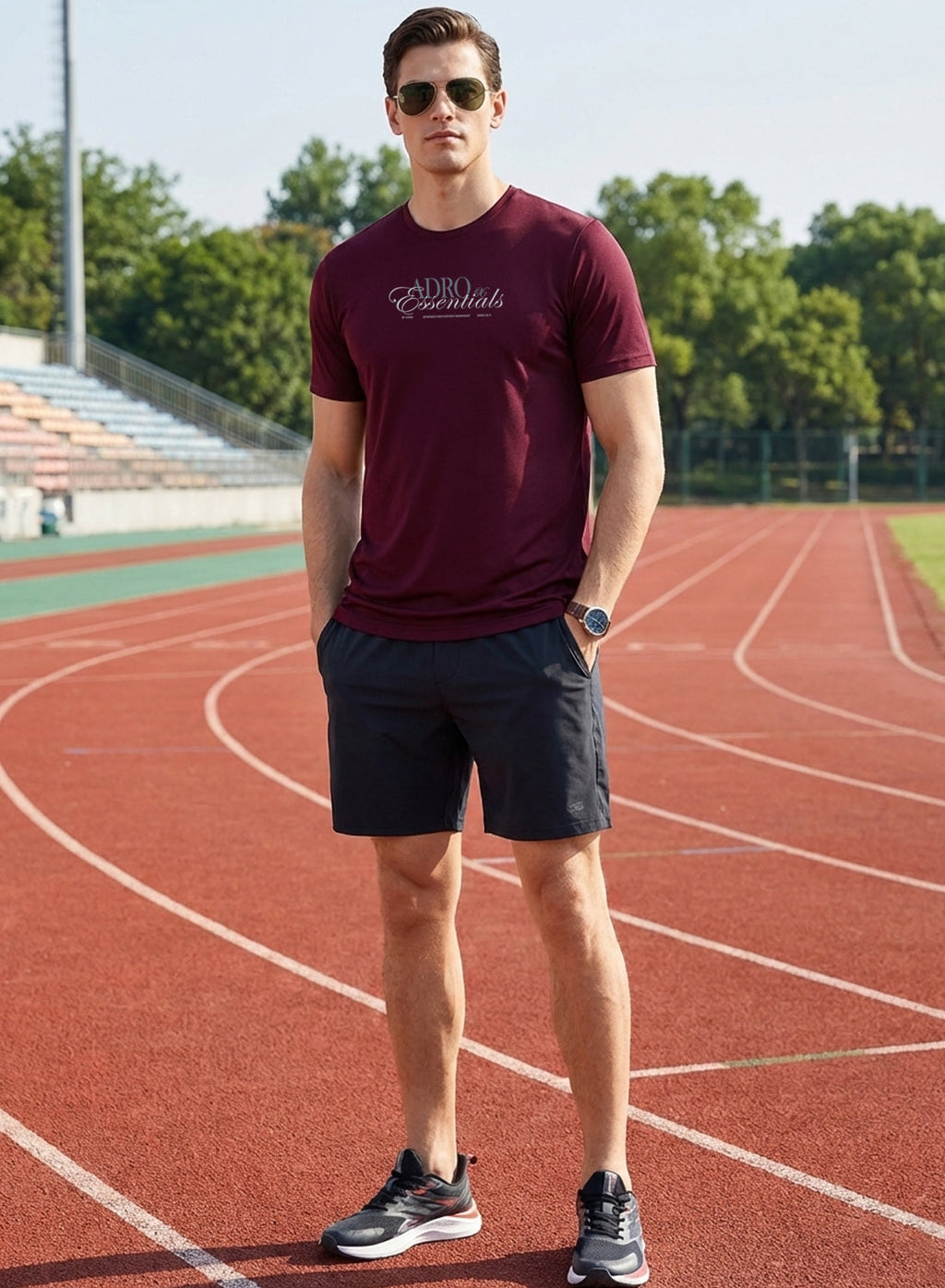 Adro Printed T Shirt for Men | 180 GSM Cotton Lycra | Regular Fit Printed T-Shirt | Soft Breathable Fabric | Tshirts for men | Graphic Print Tee