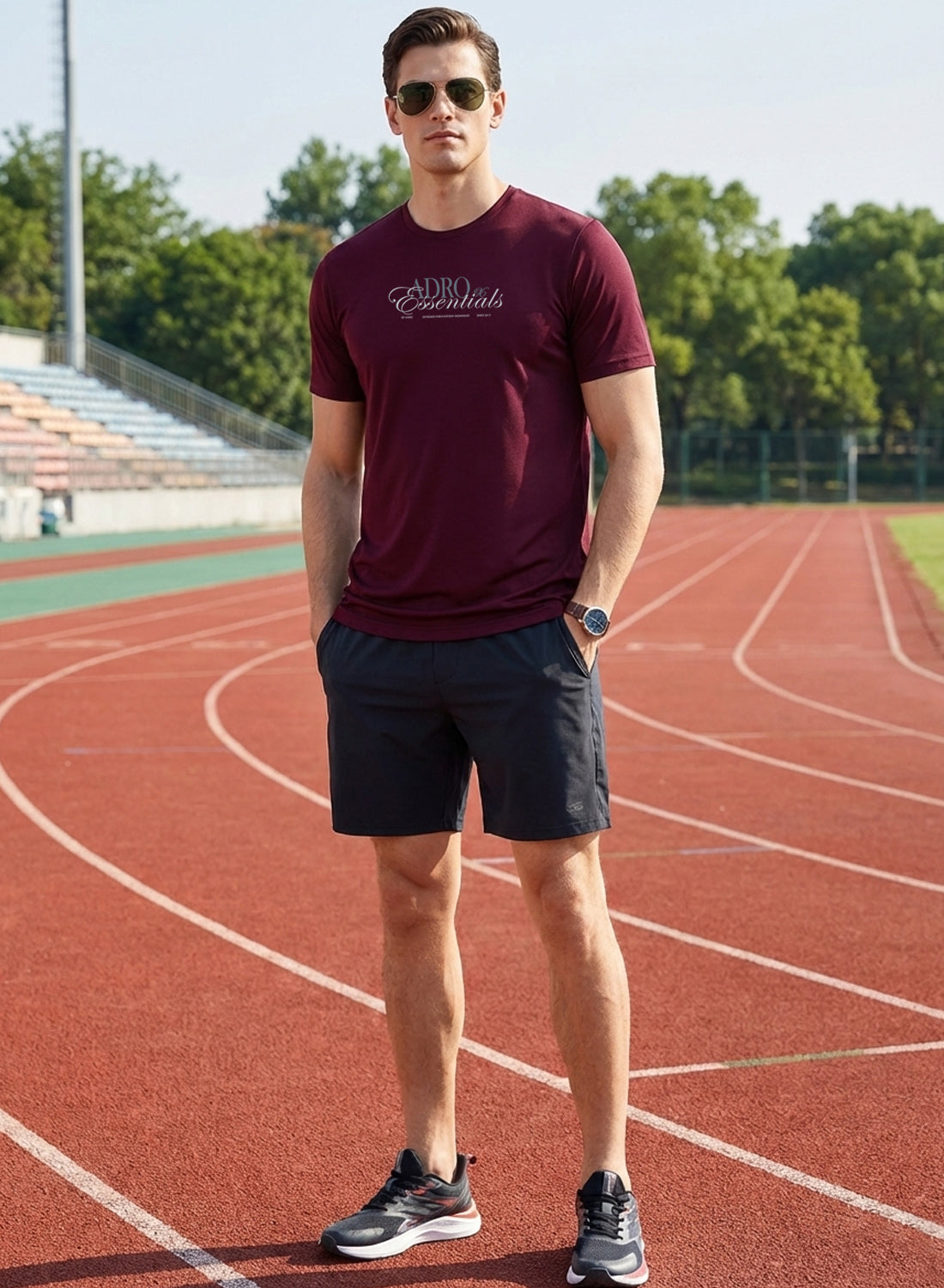 Adro Printed T Shirt for Men | 180 GSM Cotton Lycra | Regular Fit Printed T-Shirt | Soft Breathable Fabric | Tshirts for men | Graphic Print Tee