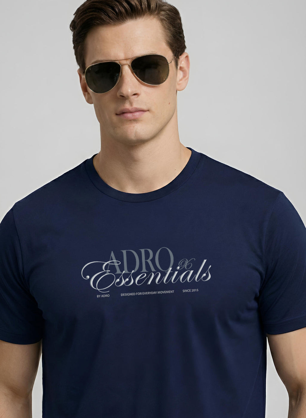 Adro Printed T Shirt for Men | 180 GSM Cotton Lycra | Regular Fit Printed T-Shirt | Soft Breathable Fabric | Tshirts for men | Graphic Print Tee