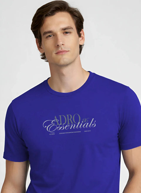 Adro Printed T Shirt for Men | 180 GSM Cotton Lycra | Regular Fit Printed T-Shirt | Soft Breathable Fabric | Tshirts for men | Graphic Print Tee