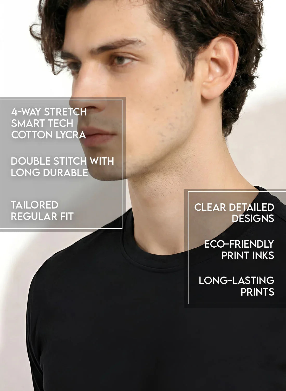 Adro Tennis Printed T-Shirt for Men | Cotton Lycra | 180 GSM Regular Fit | Sports Casual Tee | Printed Tshirt for Men| Sports Stylish T shirt