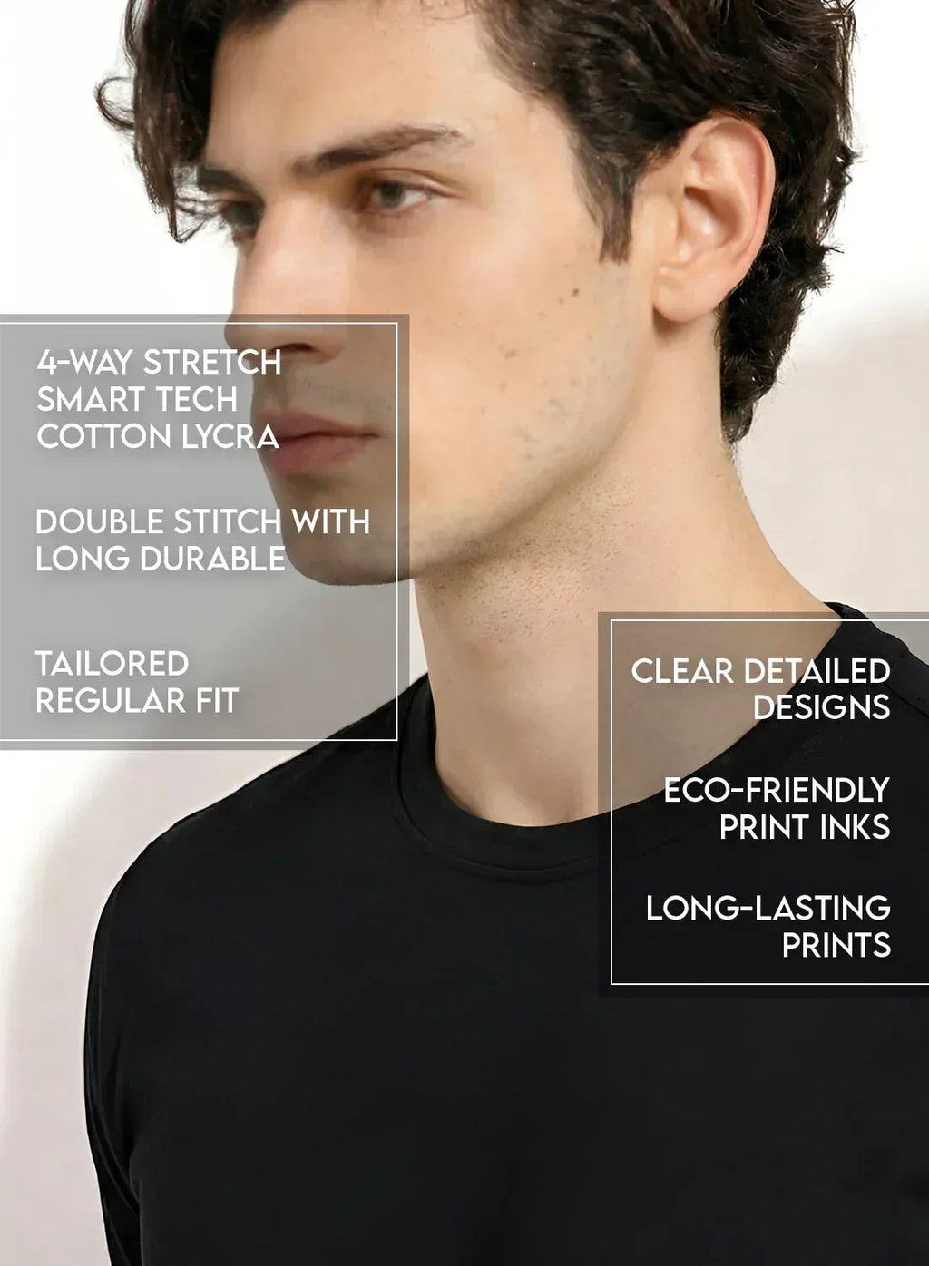 Adro Badminton Printed T-Shirt for Men | Cotton Lycra | 180 GSM Regular Fit | Sports Casual Tee | Printed Tshirt for Men| Sports Stylish T shirt