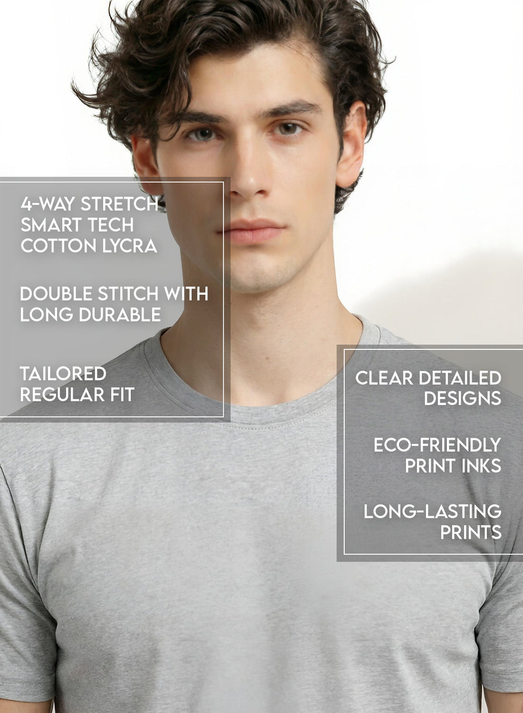 Adro Printed T Shirt for Men | 180 GSM Cotton Lycra | Regular Fit Printed T-Shirt | Soft Breathable Fabric | Tshirts for men | Graphic Print Tee