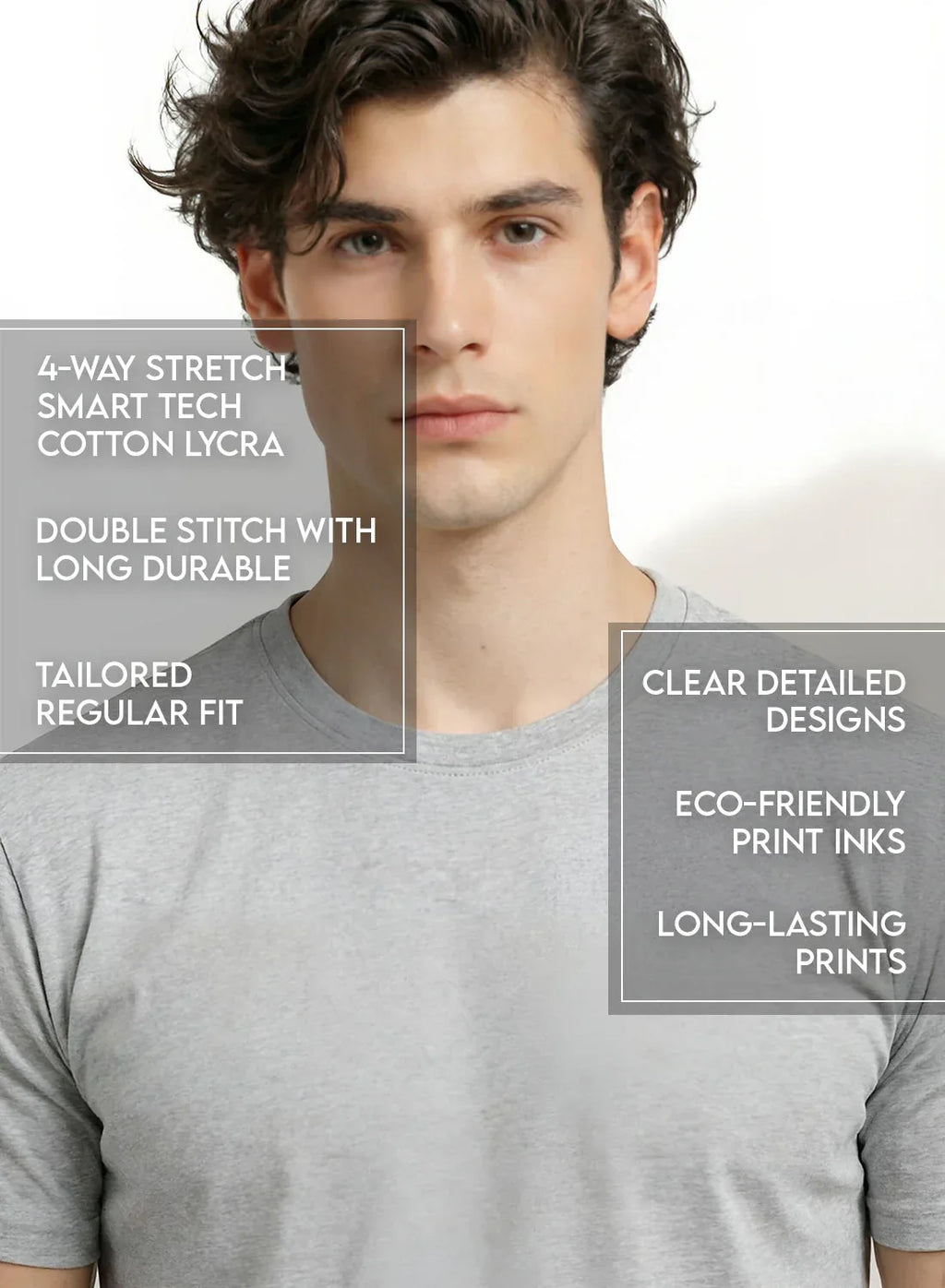 Adro Tennis Printed T-Shirt for Men | Cotton Lycra | 180 GSM Regular Fit | Sports Casual Tee | Printed Tshirt for Men| Sports Stylish T shirt