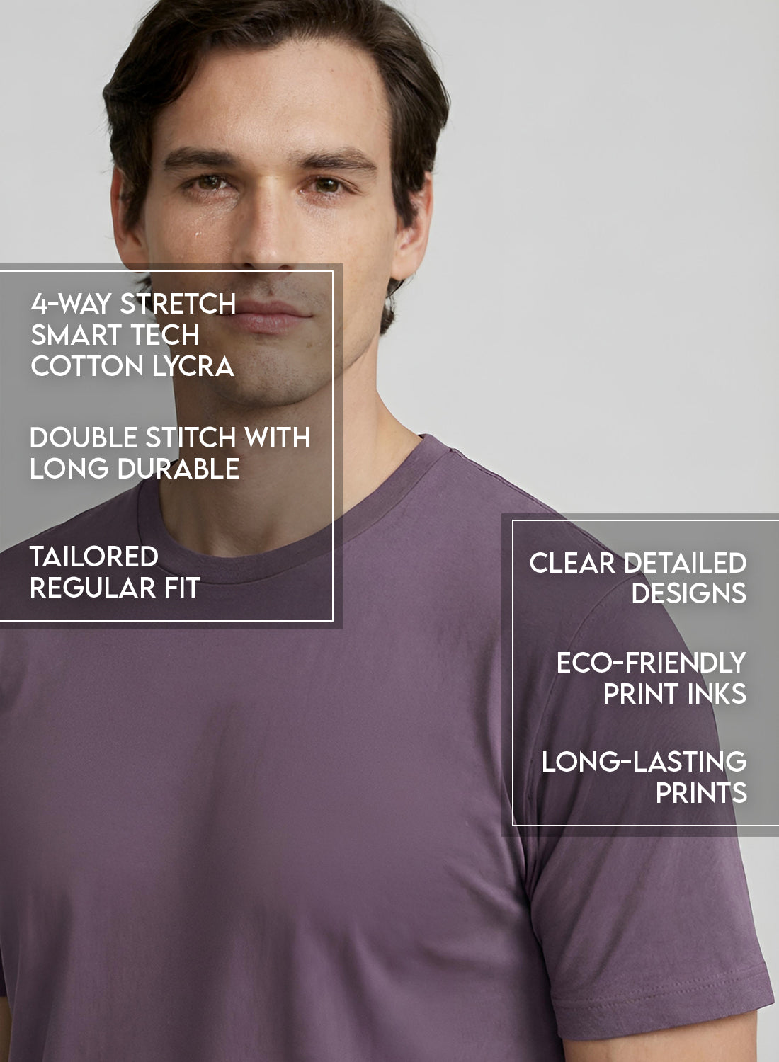 Adro Printed T Shirt for Men | 180 GSM Cotton Lycra | Regular Fit Printed T-Shirt | Soft Breathable Fabric | Tshirts for men | Graphic Print Tee