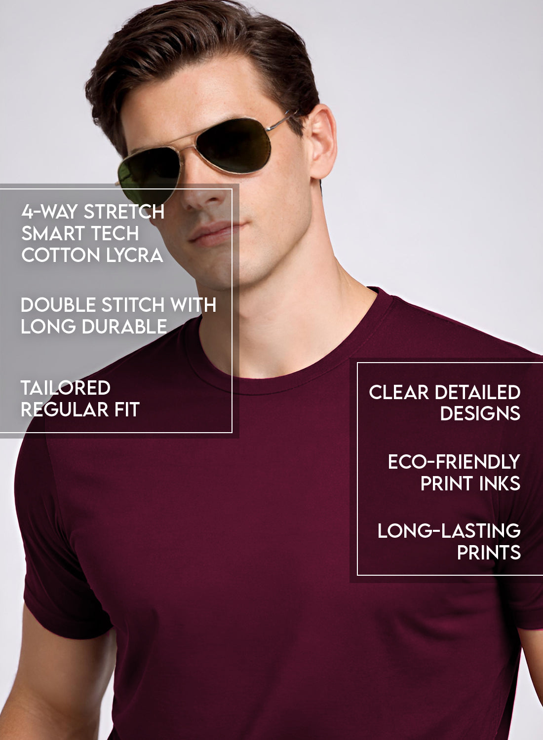 Adro Printed T Shirt for Men | 180 GSM Cotton Lycra | Regular Fit Printed T-Shirt | Soft Breathable Fabric | Tshirts for men | Graphic Print Tee