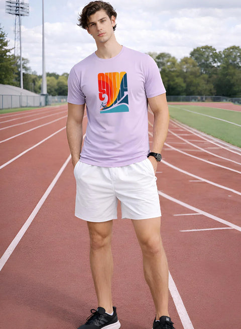 Adro Mens Printed TShirt | 180 GSM Cotton Regular Fit T-shirt | Lightweight Casual T shirt for Travel, Work From Home & Weekends