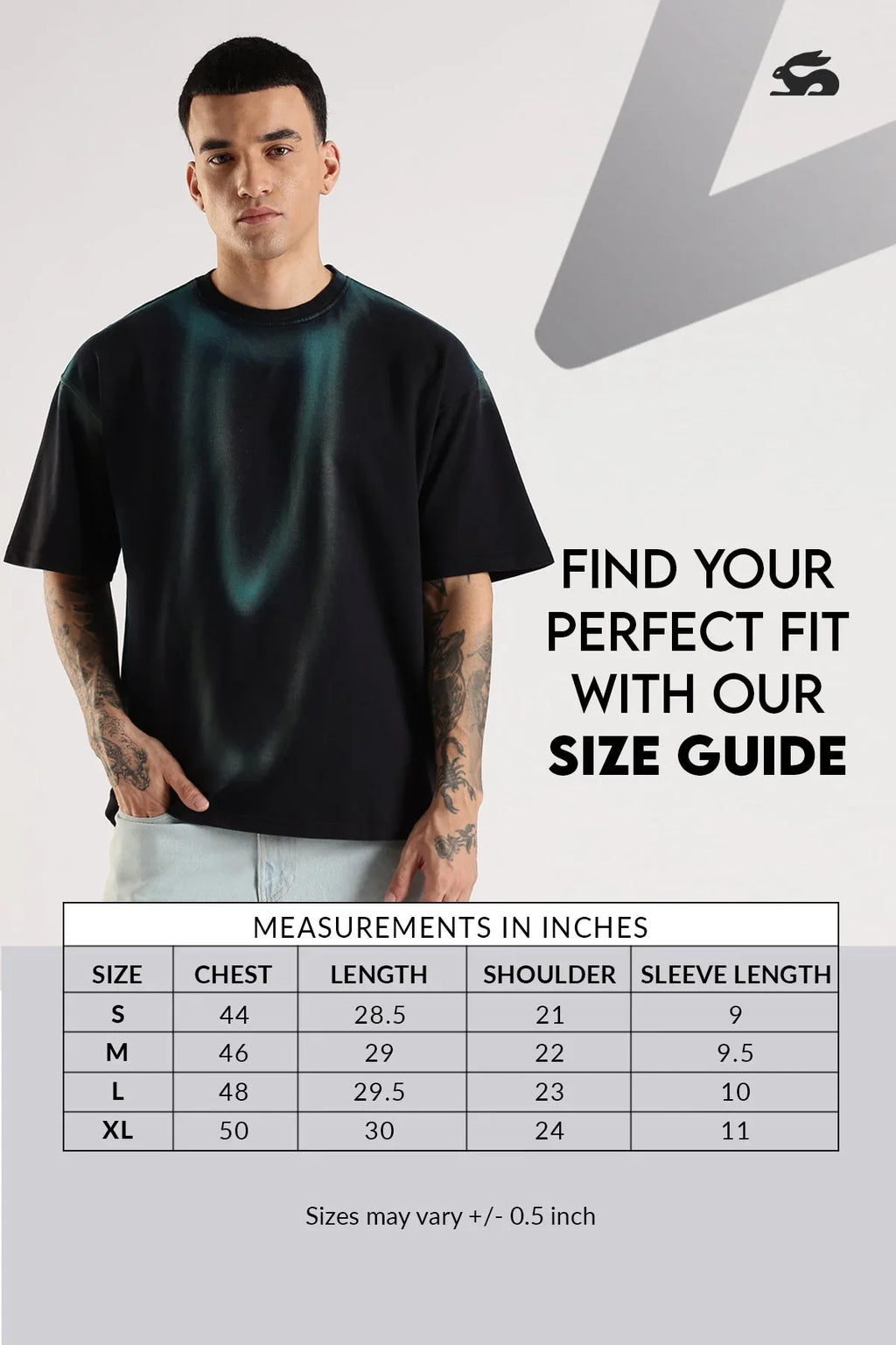 Adro Trendy Oversized Baggy Fit Drop Shoulder Tshirt in Tie & Dye Style | French Terry Cotton Heavy Fabric Crew Neck T Shirt for Men