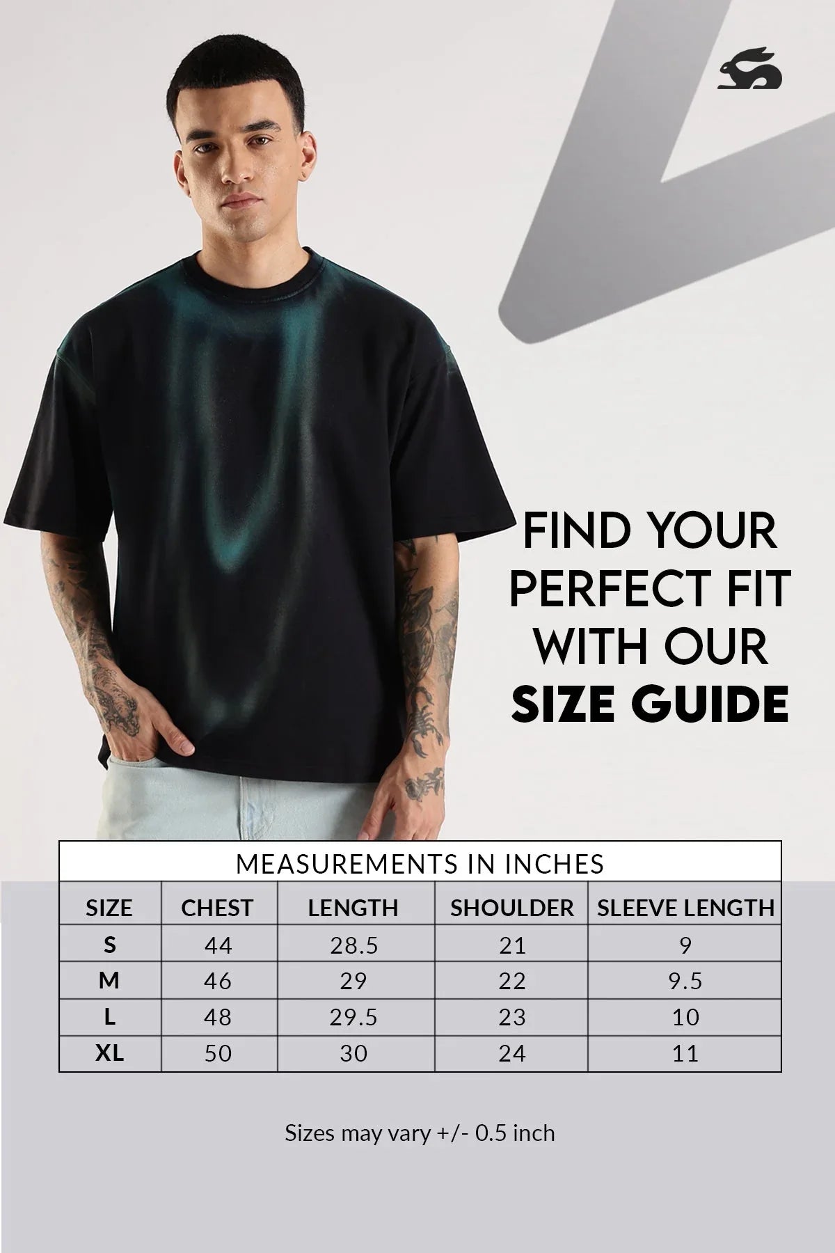Adro Trendy Oversized Baggy Fit Drop Shoulder Tshirt in Tie & Dye Style | French Terry Cotton Heavy Fabric Crew Neck T Shirt for Men