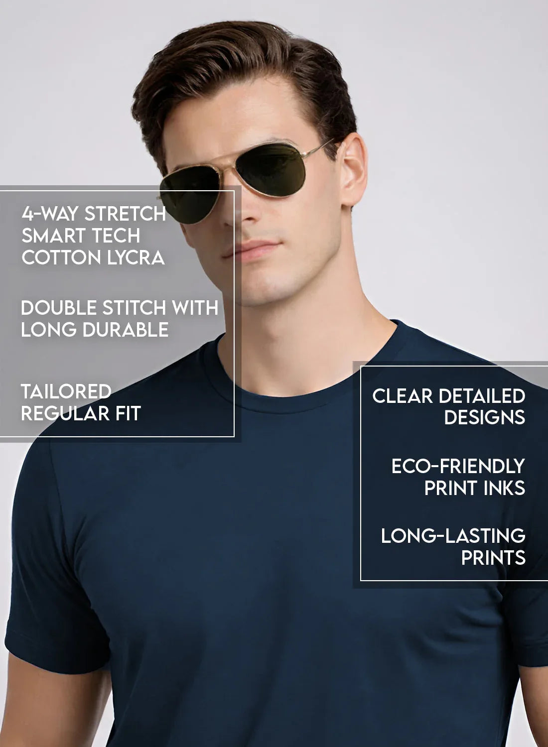 Adro Mens Printed T-Shirt | Cotton Regular Fit Streetwear Tshirt | Trendy Graphic Design Casual T shirt for College & Outings