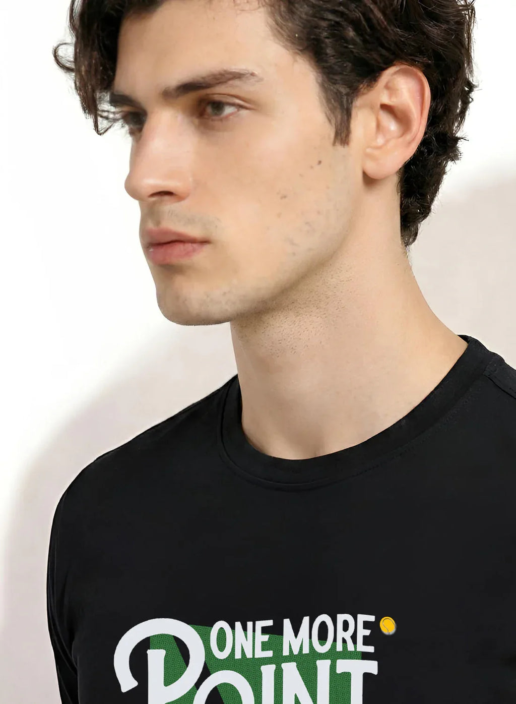 Adro Tennis Printed T-Shirt for Men | Cotton Lycra | 180 GSM Regular Fit | Sports Casual Tee | Printed Tshirt for Men| Sports Stylish T shirt