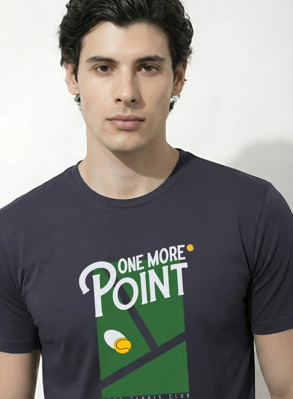 Adro Tennis Printed T-Shirt for Men | Cotton Lycra | 180 GSM Regular Fit | Sports Casual Tee | Printed Tshirt for Men| Sports Stylish T shirt