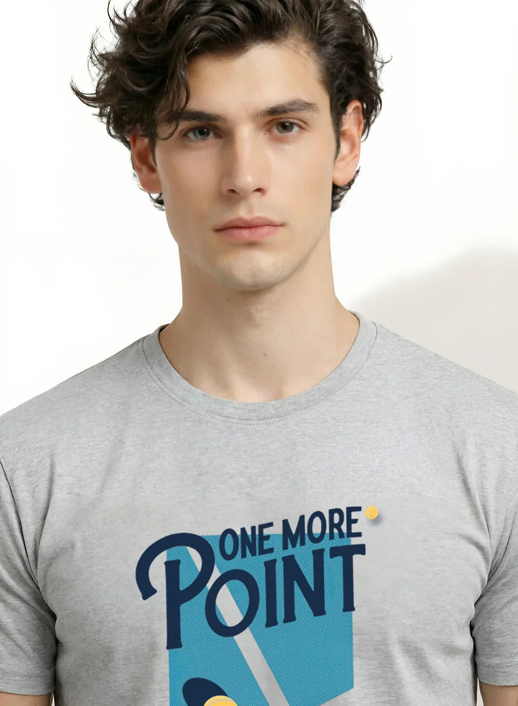 Adro Tennis Printed T-Shirt for Men | Cotton Lycra | 180 GSM Regular Fit | Sports Casual Tee | Printed Tshirt for Men| Sports Stylish T shirt