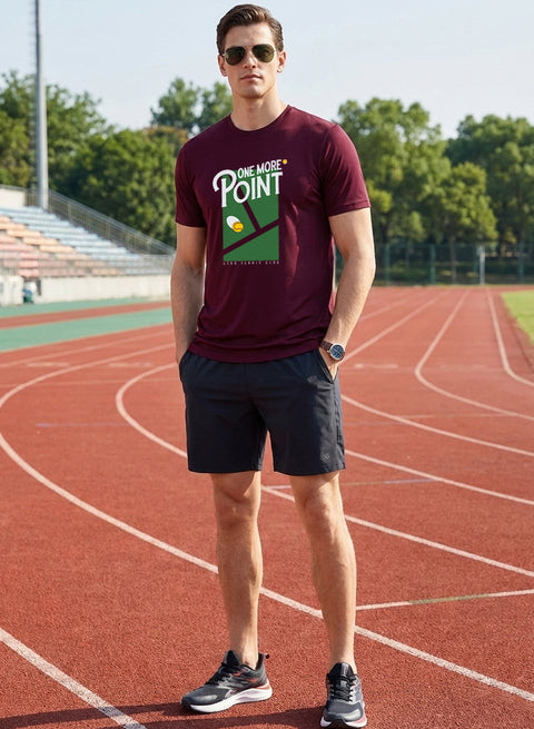Adro Tennis Printed T-Shirt for Men | Cotton Lycra | 180 GSM Regular Fit | Sports Casual Tee | Printed Tshirt for Men| Sports Stylish T shirt