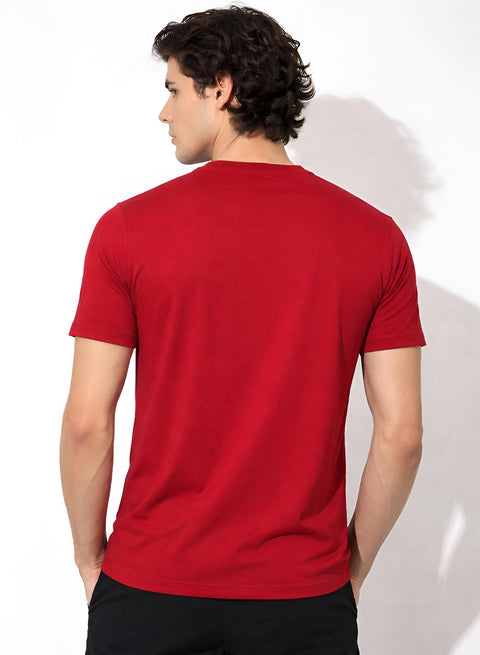 Adro Tennis Printed T-Shirt for Men | Cotton Lycra | 180 GSM Regular Fit | Sports Casual Tee | Printed Tshirt for Men| Sports Stylish T shirt