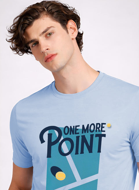 Adro Tennis Printed T-Shirt for Men | Cotton Lycra | 180 GSM Regular Fit | Sports Casual Tee | Printed Tshirt for Men| Sports Stylish T shirt